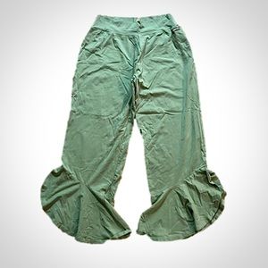 Matilda Jane Olive Branch Green Stretchy Petal Pants Womens Large